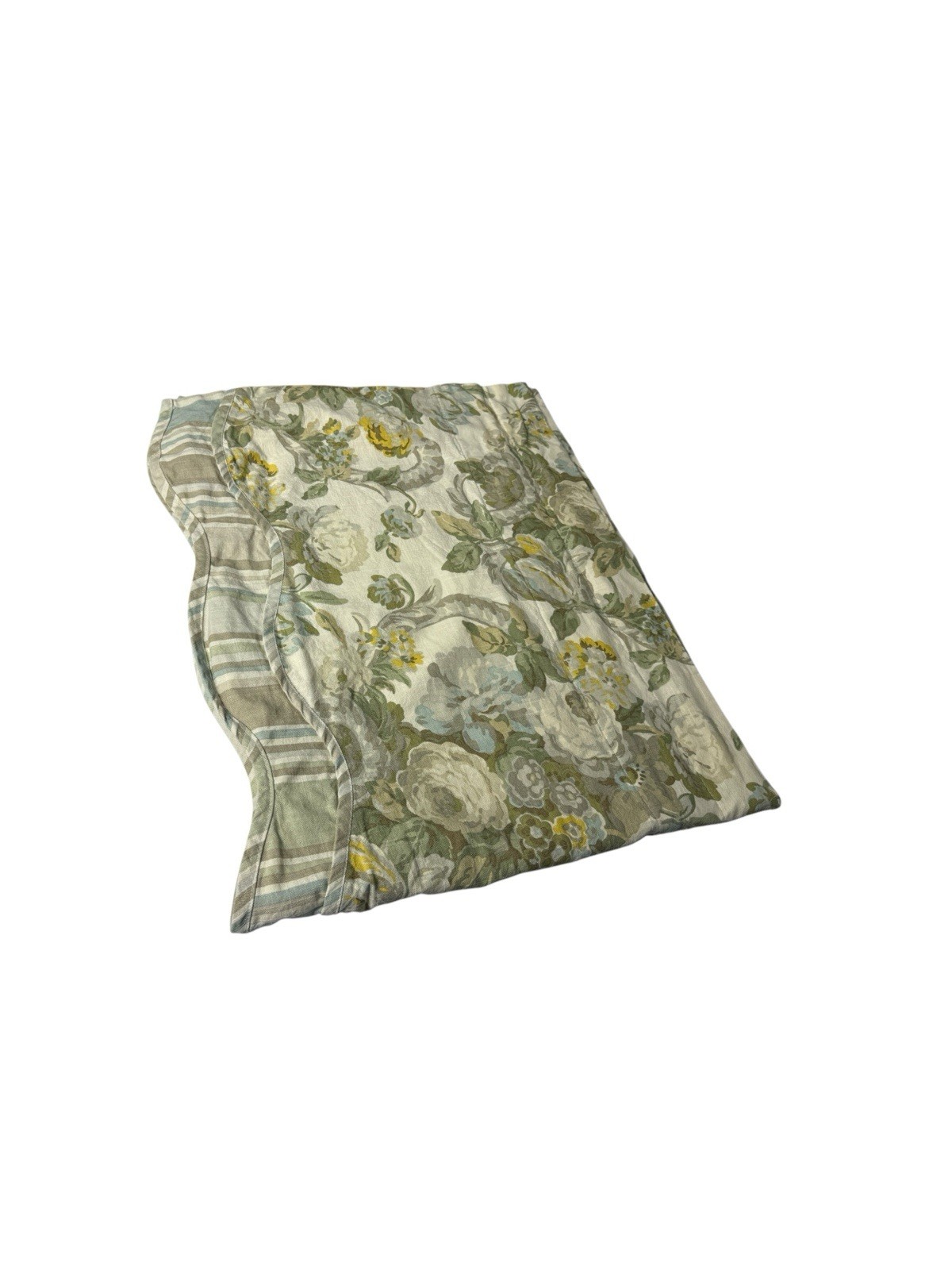 Set of 3 Waverly Spring Bling Window Valances Short Curtains Floral Print Green