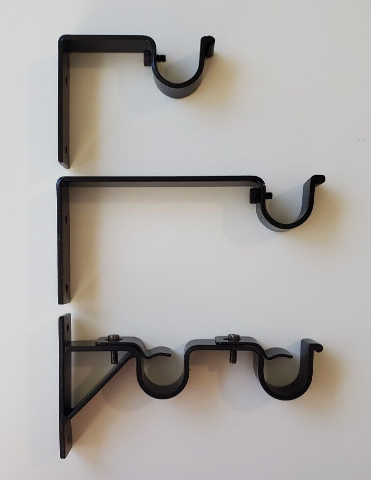 SOLD PER PIECE – Assorted Heavy Duty Bracket for 1″ iron Drapery Hardware