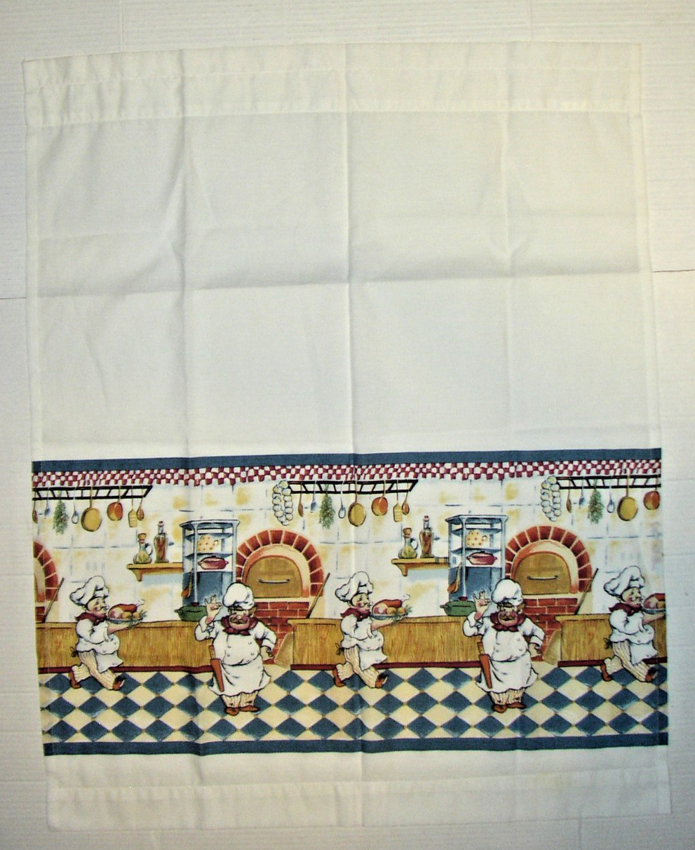 Kitchen VALANCE 29x14L Gourmet Chef Olive Italian