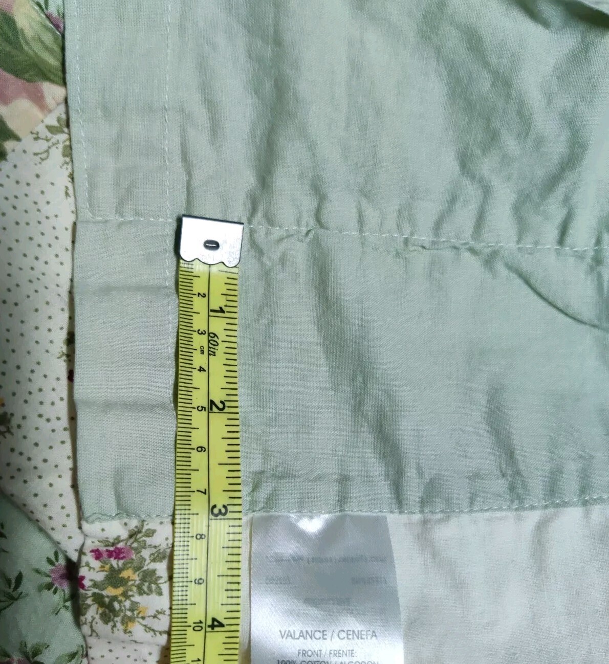 Single JCPenney’s HOME Patchwork Floral Valance French Country 18″X82″
