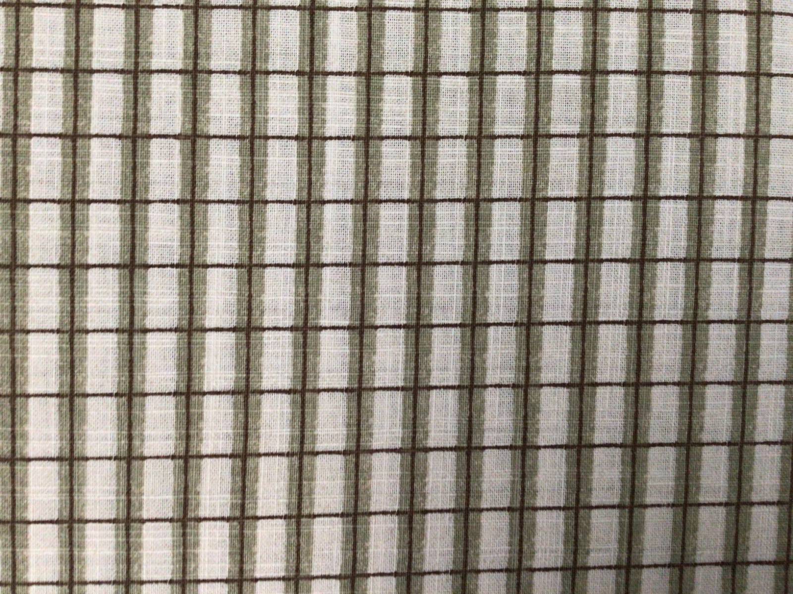 2 WEST ELM GINGHAM CURTAINS 48” x 84” DARK OLIVE NEW