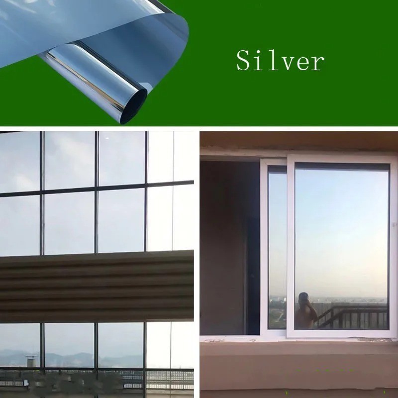 One Way Mirror Window Film Heat UV Reflective Privacy Tint Foil For Home Office
