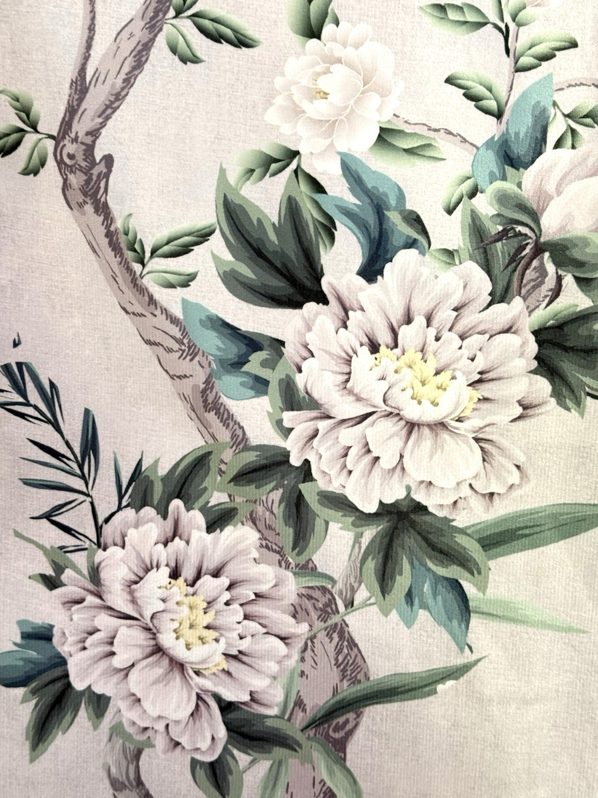 Callisto Velvet Floral Crane Drapers Back Top Grey 2 Window Curtain Panels 38×96