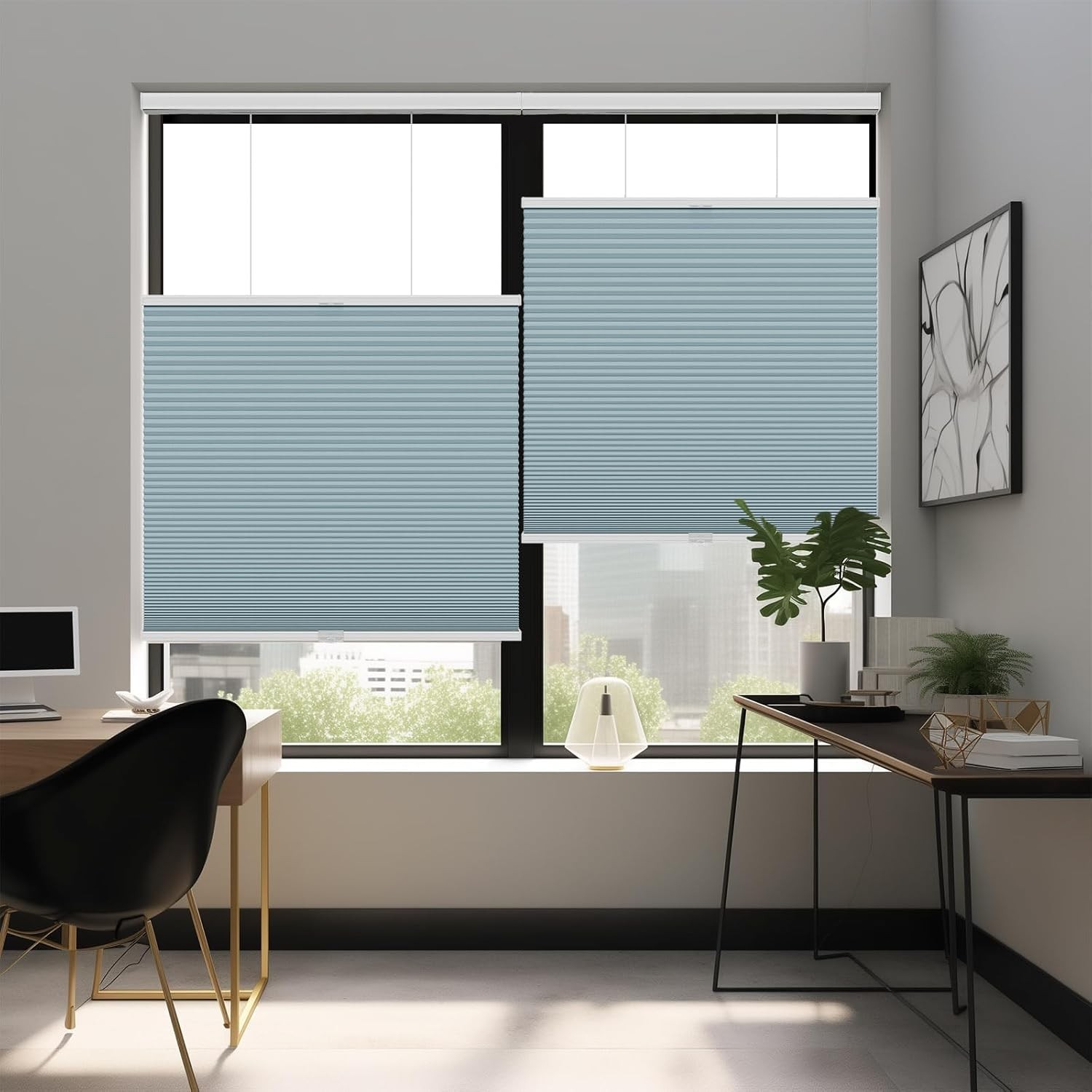 Cordless Blackout Cellular Blinds Window Shades Top-down Bottom Up Honeycomb