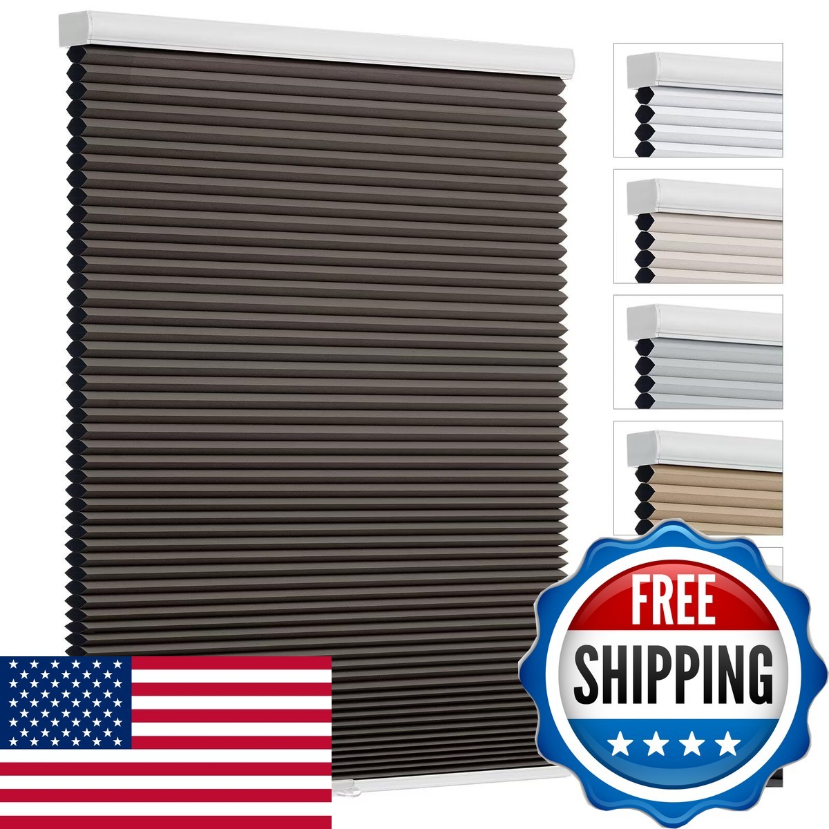 Changshade Cellular Shades Cordless Blinds Blackout For Indoor Windows
