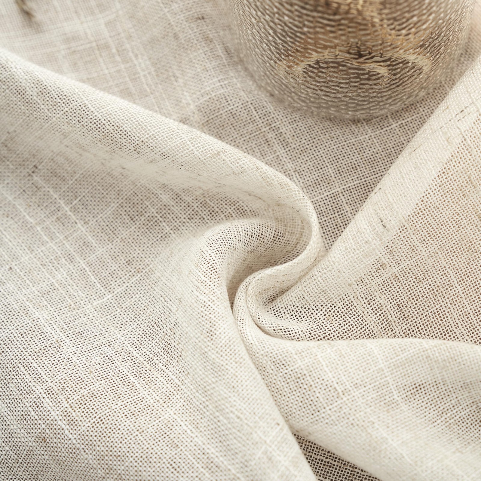Short Curtains for Small Window Natural Linen Blended Farmhouse Curtains Coun…