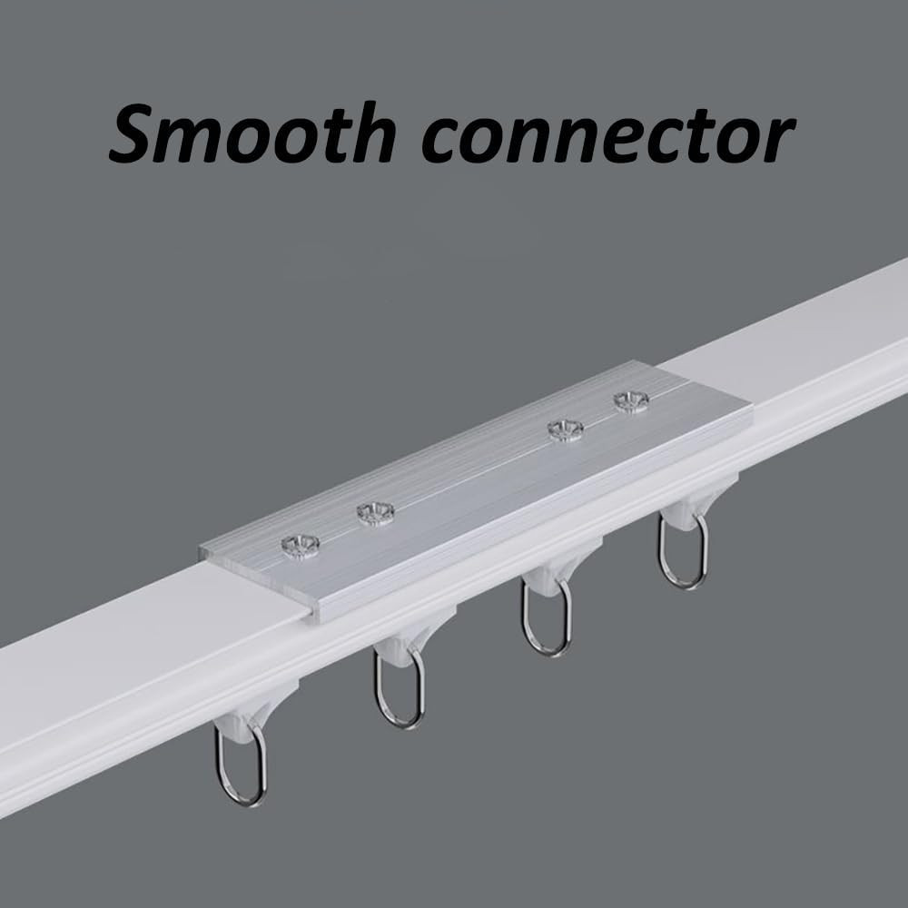 Double Curtain Track Wall Mount, Ceiling Conjoined Drop Curtain Rail, Heavy Duty