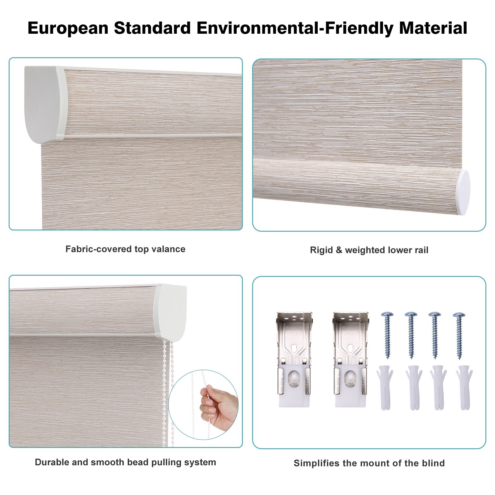 Changshade CUSTOM Roller Shades Window Blinds Room Darkening Curtain-Blackout