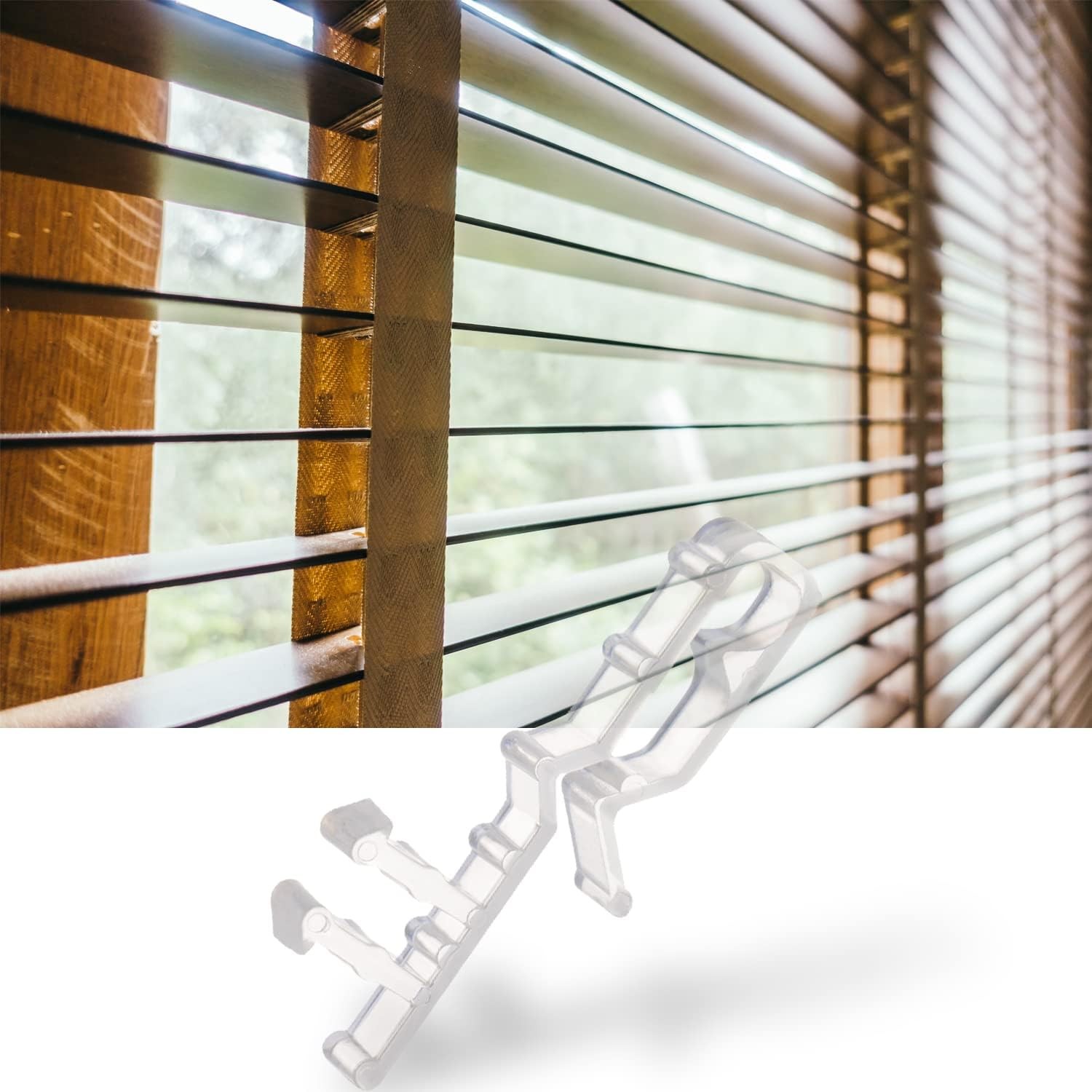 Blind Valance Clips 2 Inch Hidden Channel Clear Plastic 10 Pieces