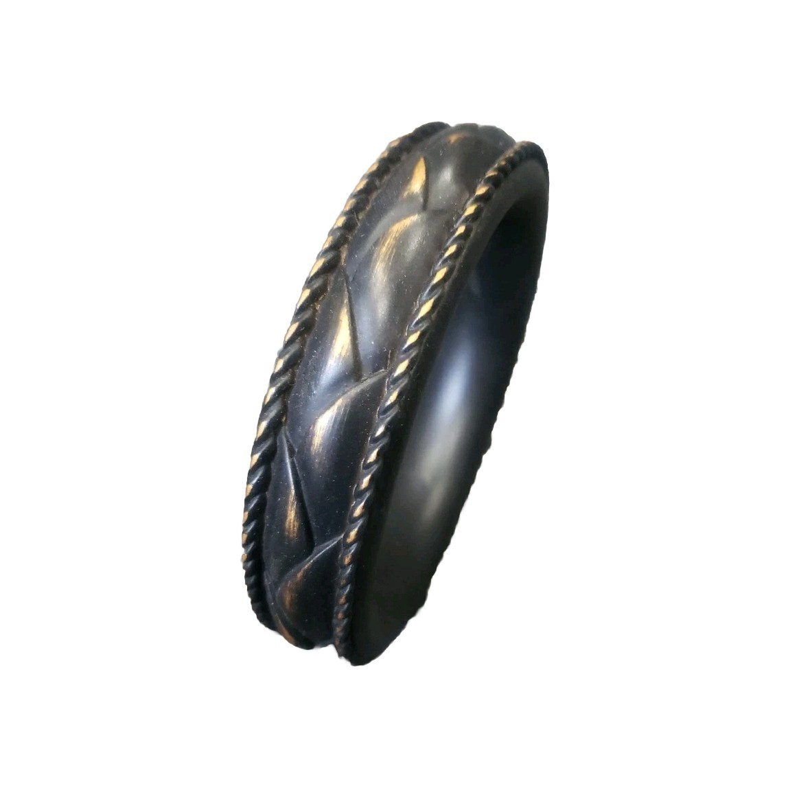 Select 2-1/4″ Bradford Resin Rings Gold W/Black Wash 4ct 24-344-945
