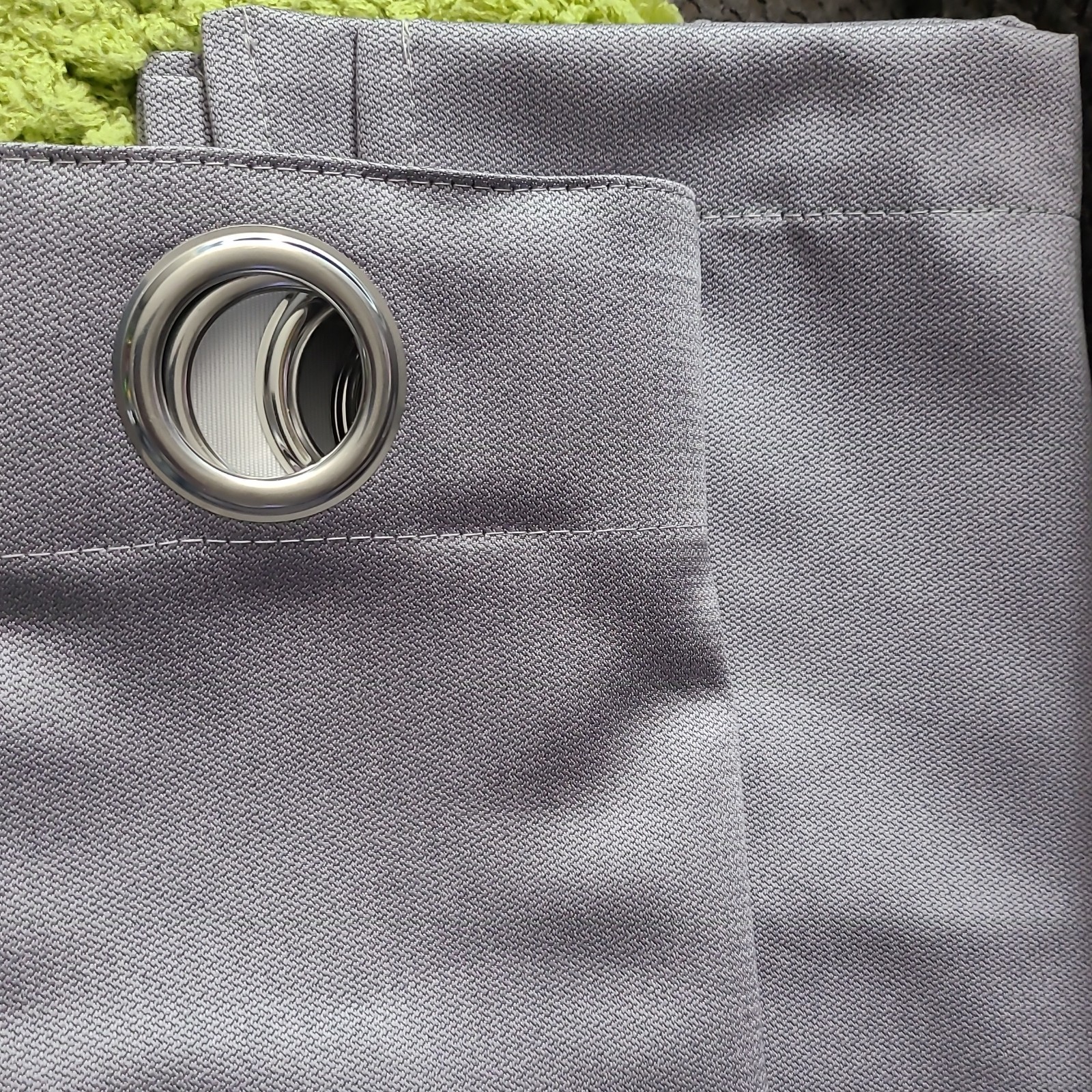Gray Blackout Grommet Curtain Panels Polyester 23 inches x 62 inches 4 panels