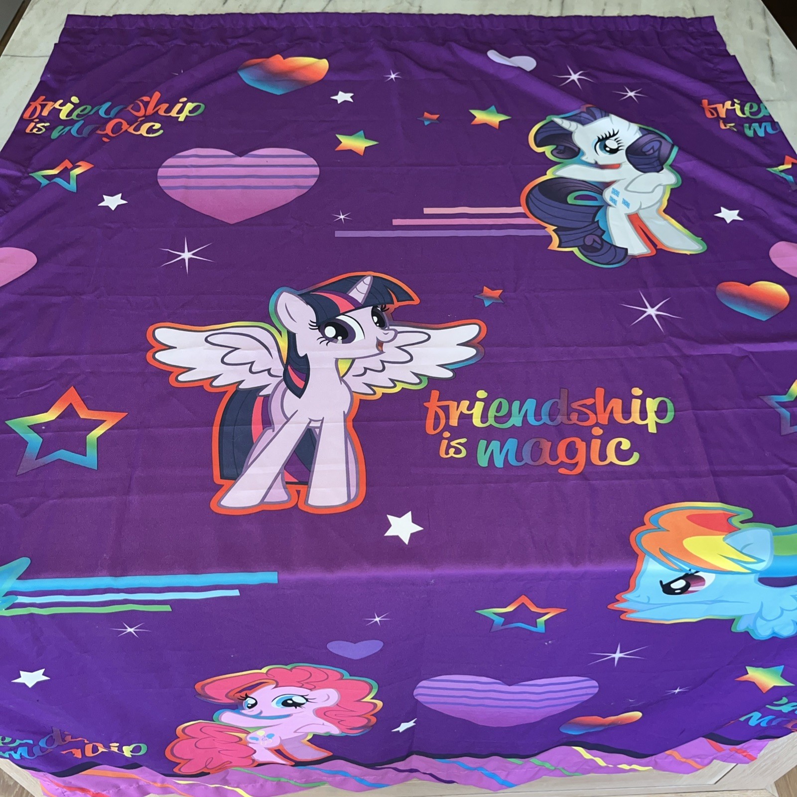 MY LITTLE PONY 40×64 PURPLE DRAPES BEDROOM PLAYROOM CURTAINS 2 PANELS 2014