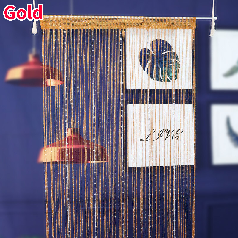 Crystal Beads Tassels Fringe Door String Doorway Room Divider Hallway Privacy