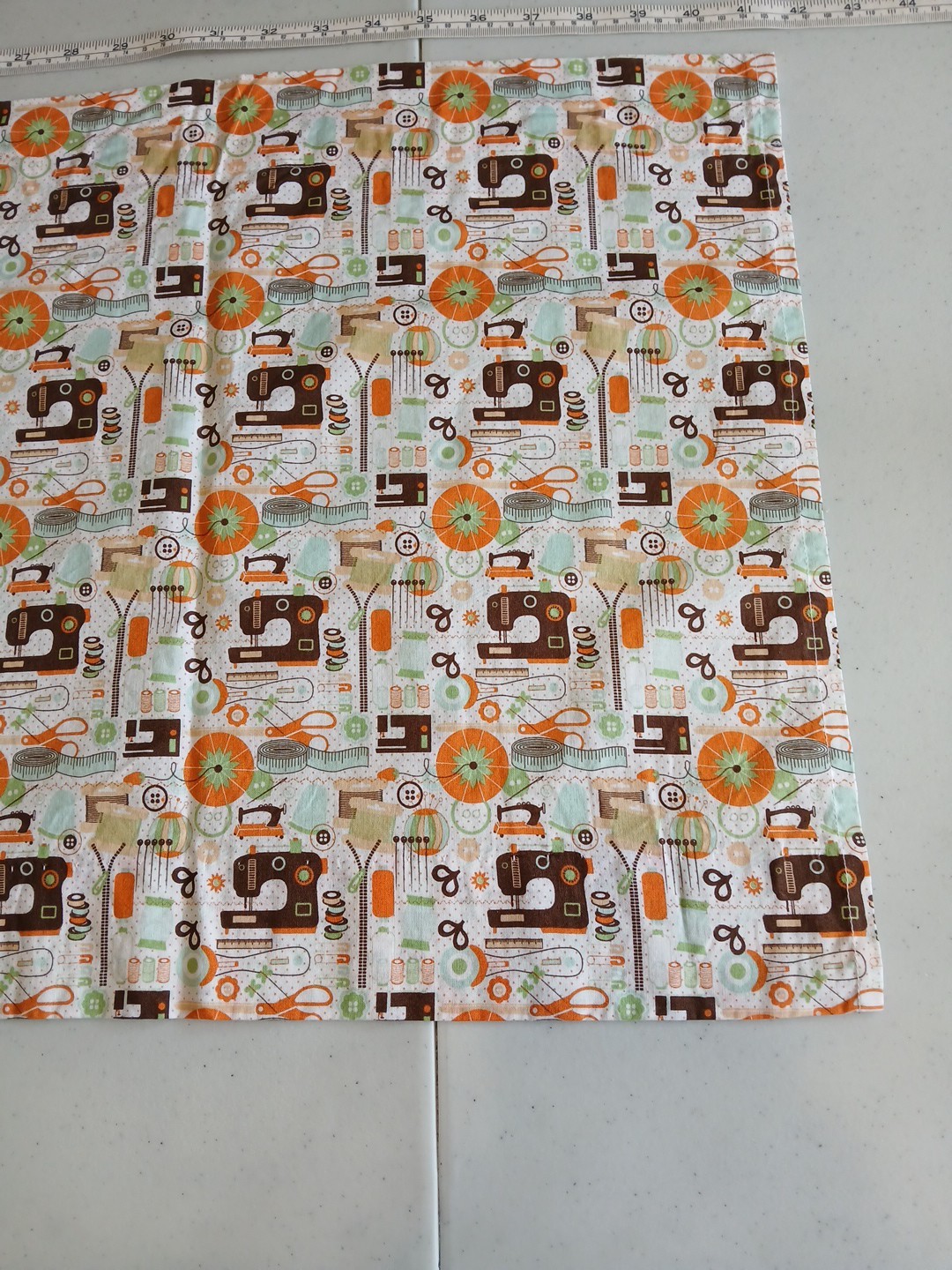 Fabric Window Valance Curtain , Sewing Machines & Notions Themed Fabric