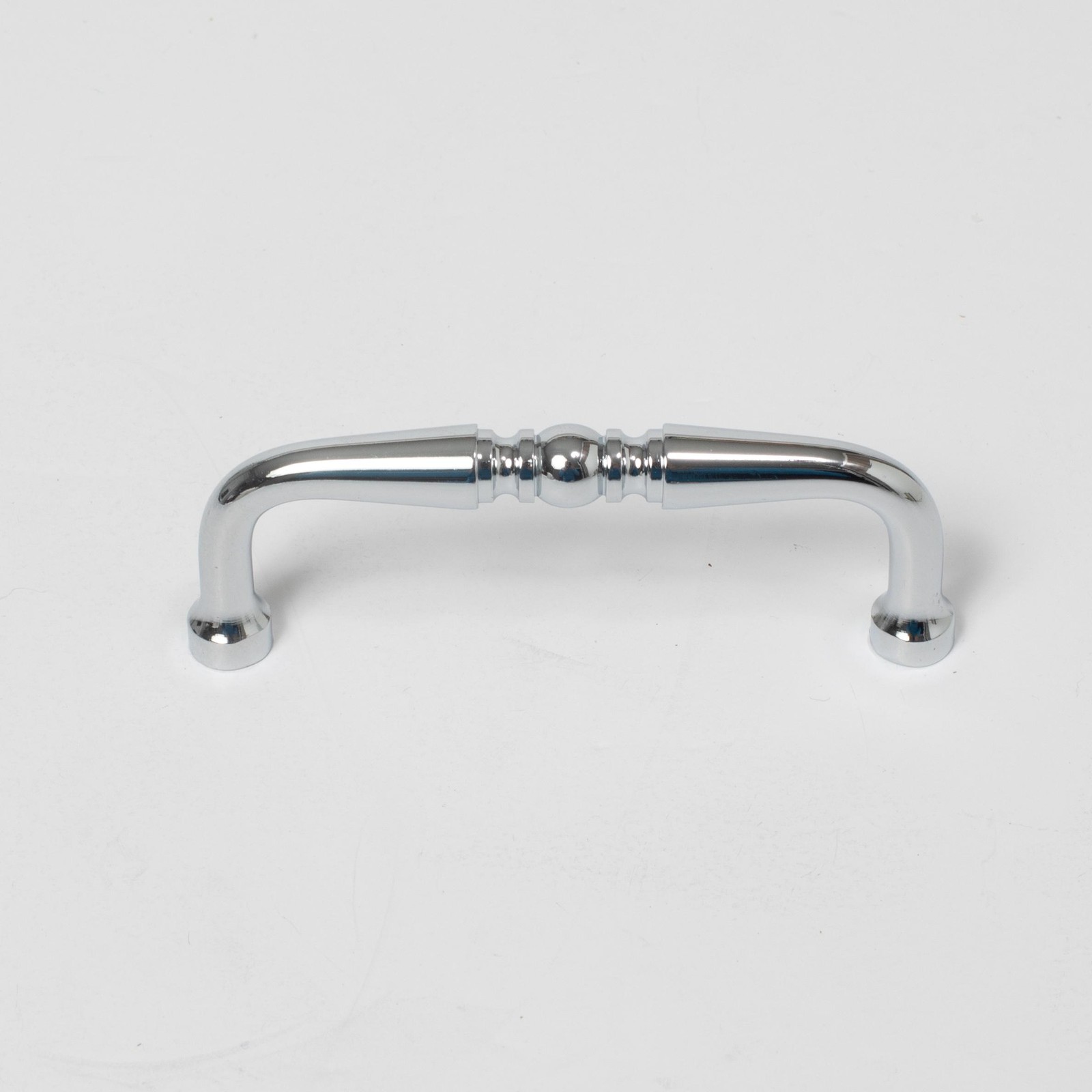 Chrome Cabinet Drawer Pull Handles Set of 6 Vintage Style Kitchen Hardware New