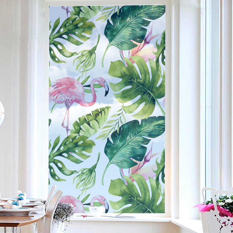 3D Window Film Frosted Static Cling Stained Glass Film Door Sticker Home Decor