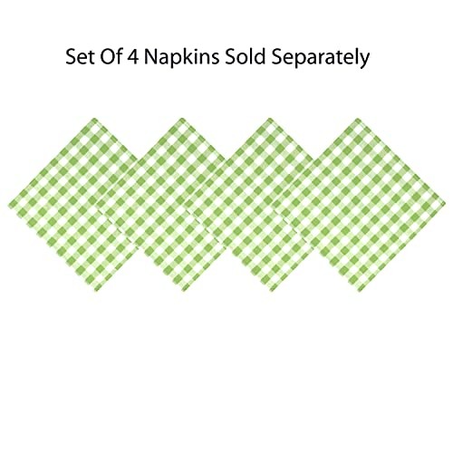 Country Rustic Buffalo Plaid Cotton Fabric 102″ x 60″ (Rectangular) Green