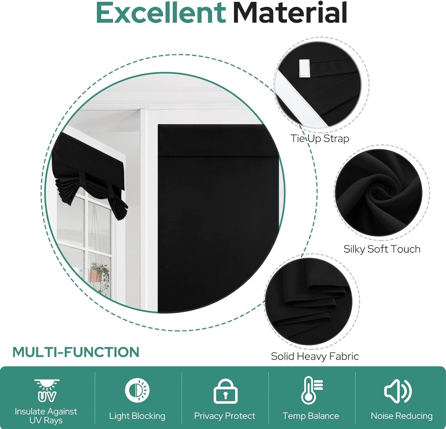 Versatile Blackout Door Curtains 26×68 Inch – Chic Thermal Privacy Solution