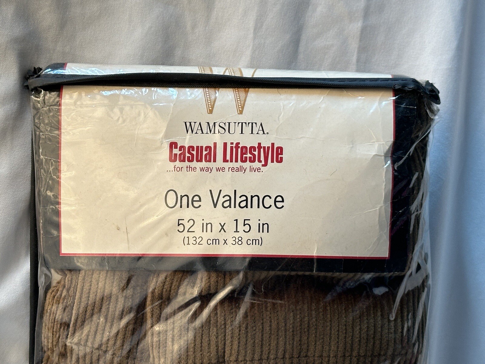 Vtg Springs Wamsutta Valance 52”x 15” Green Corduroy Linens & Things Bryant New