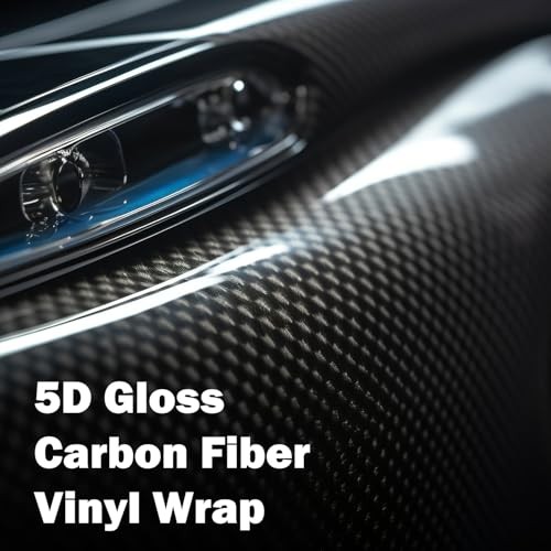 Car Vinyl Wrap 1ft x 5ft – Air Release, Scratch Resistant, Waterproof Black