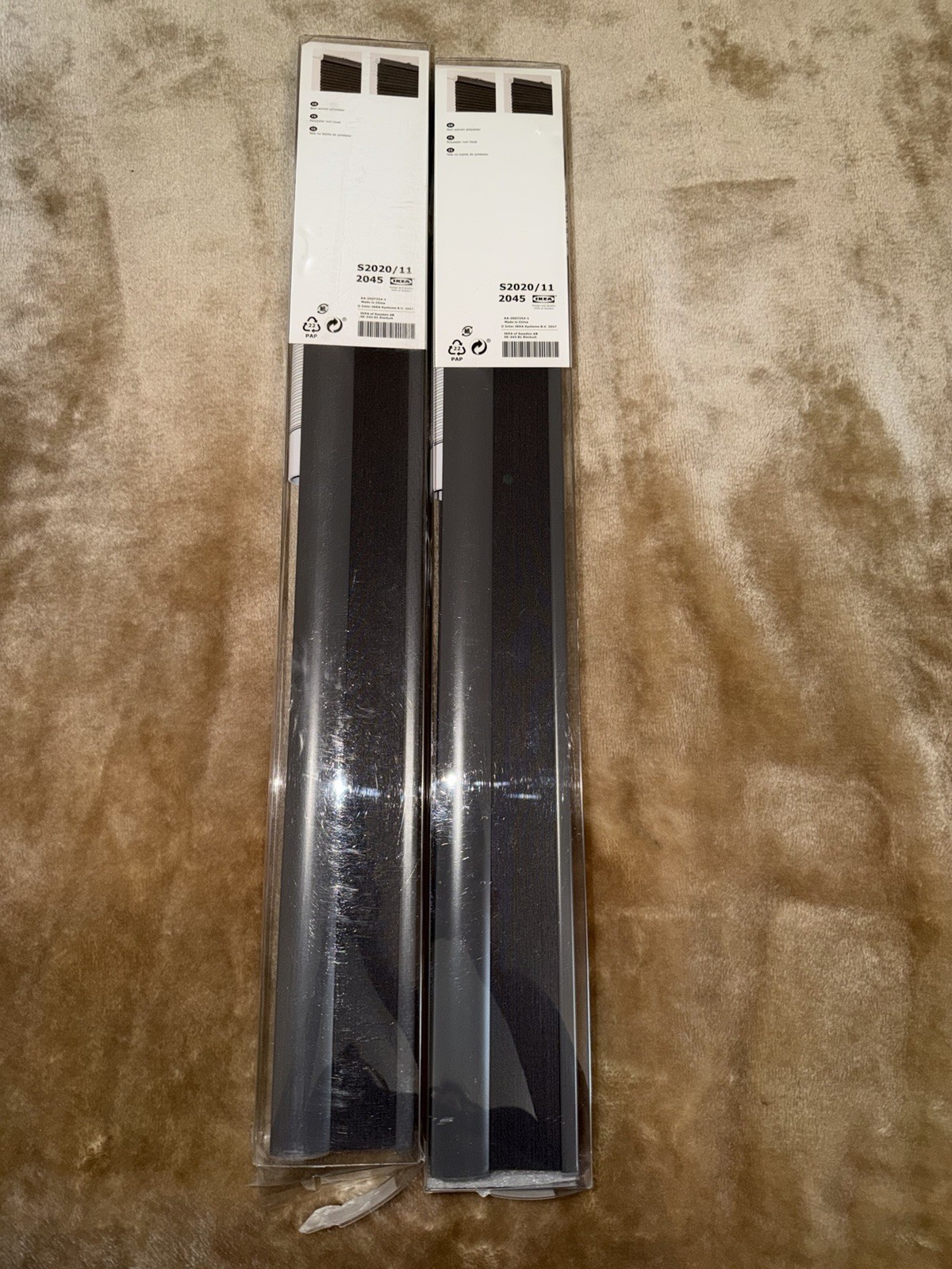 New Hoppvals Window Blinds Shades 2 pkgs IKEA Non-woven 23×64 Gray S2020/11 2045
