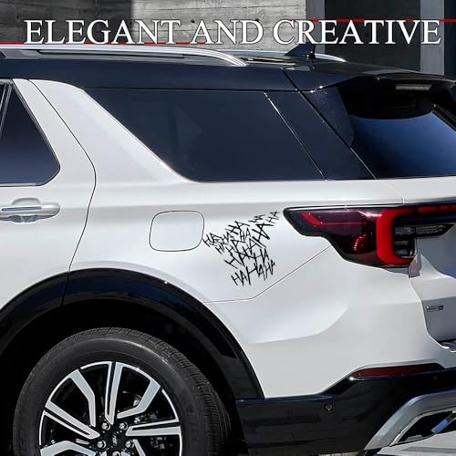 2PCS Joker Haha Car Windshield Stickers, Joker Car Accessories, Black