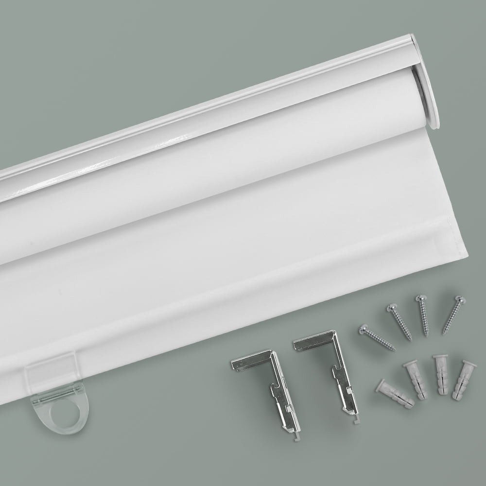 Light Filtering Slow Release Roller Shade 35″ W x 72″ L White