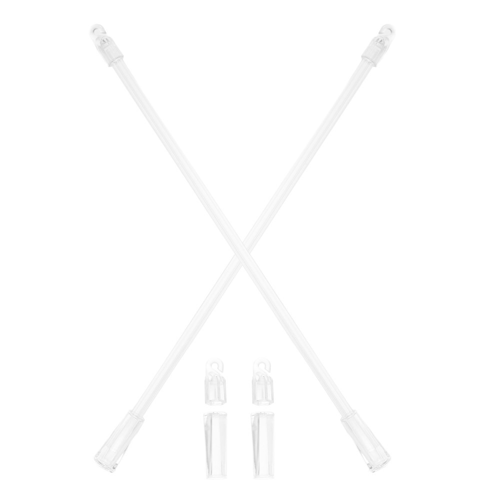 2Pcs Replacement Clear Blind Rod for Drapery Wand Easy Light Adjustment