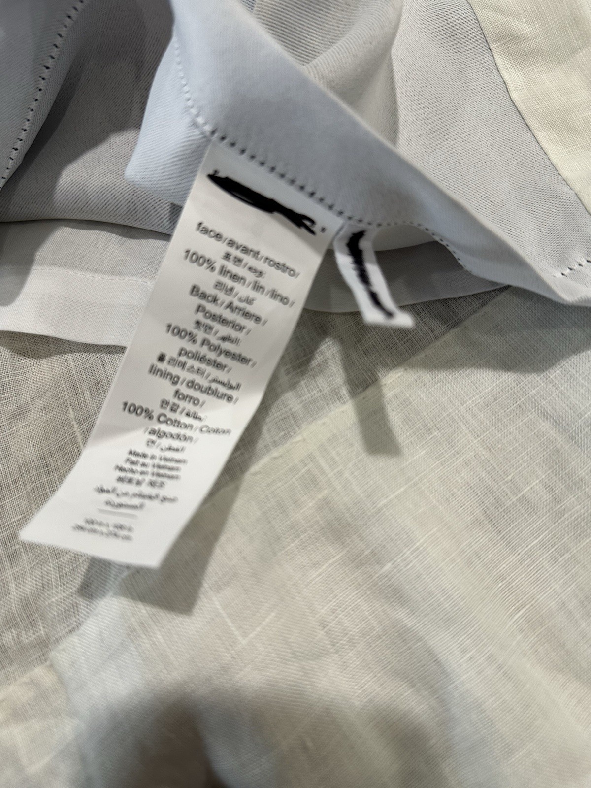 Pottery Barn Belgian Flax Linen Drape 1 panel 100×108″ Ivory blackout