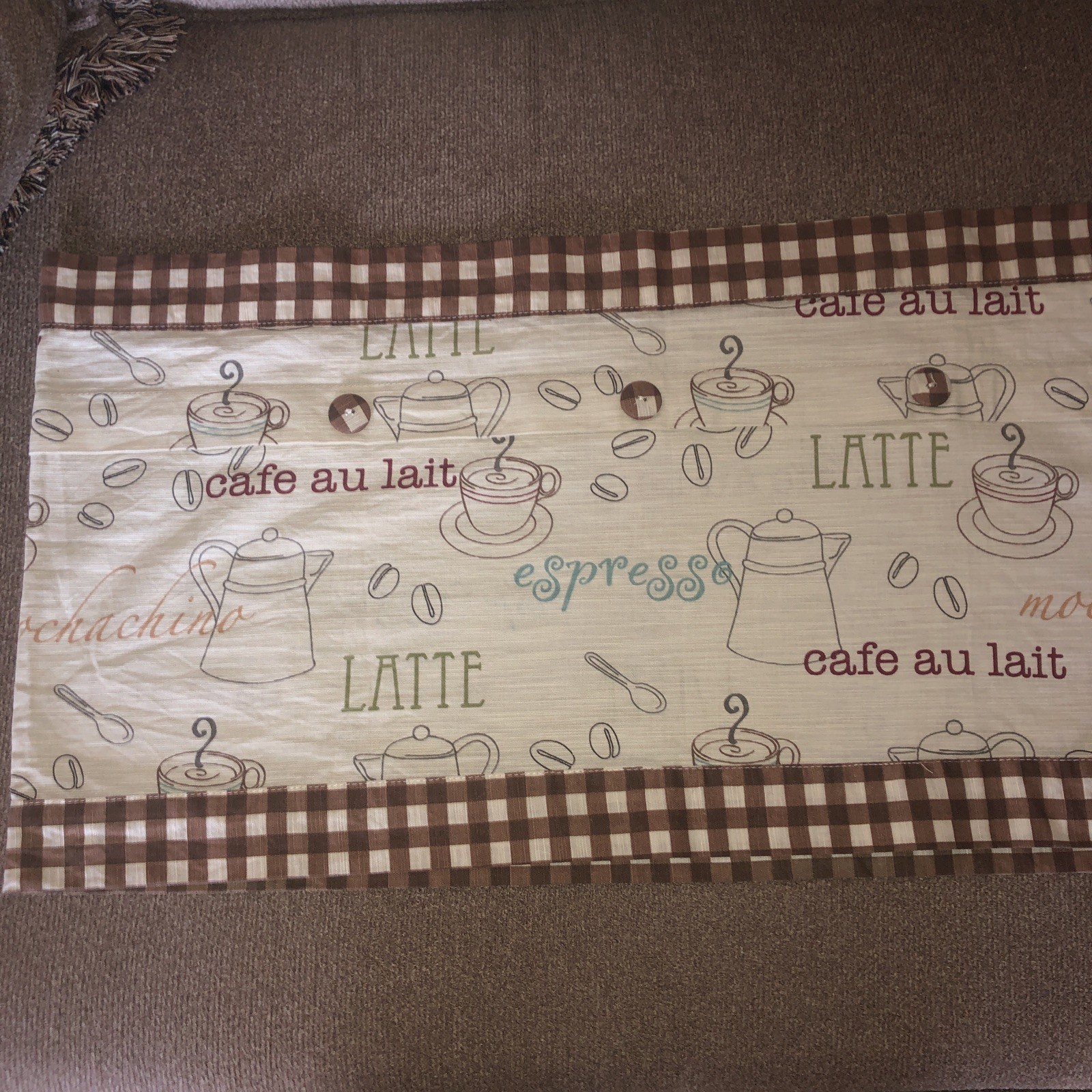 Better Homes & Garden Coffee Drinks Window Valance 60×15 1/2