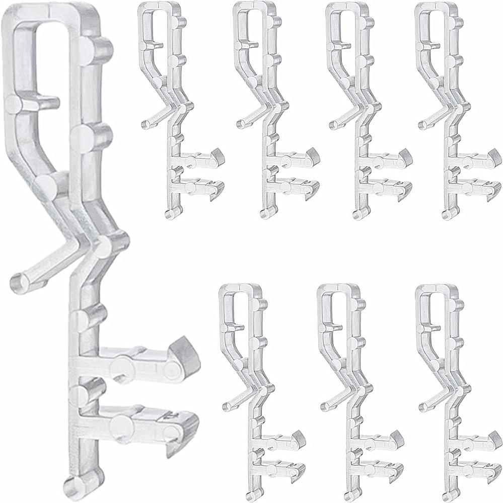 10 pcs 2-1/8 inch Hidden Channel Valance Clips for Horizontal Blinds