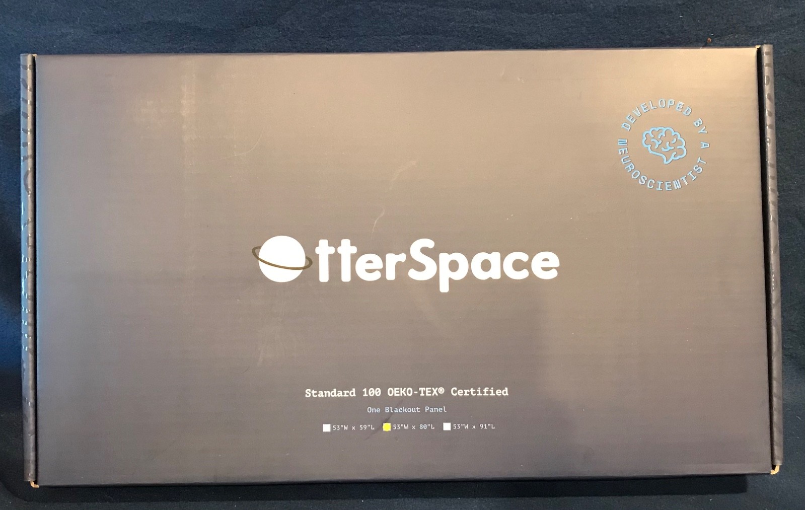 NIB OtterSpace Window Blackout Panel, 53″ wide x 80″ long
