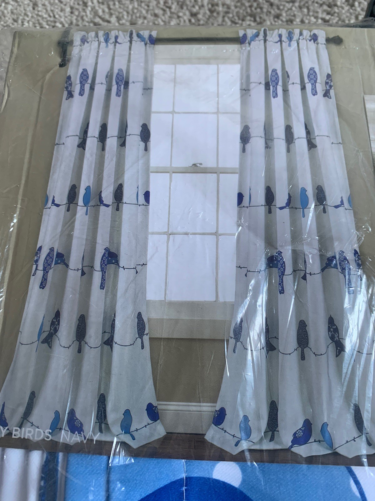 Half Moon Curtain Panels Rowley Birds Room Darkening Window Pair 52in x 84in