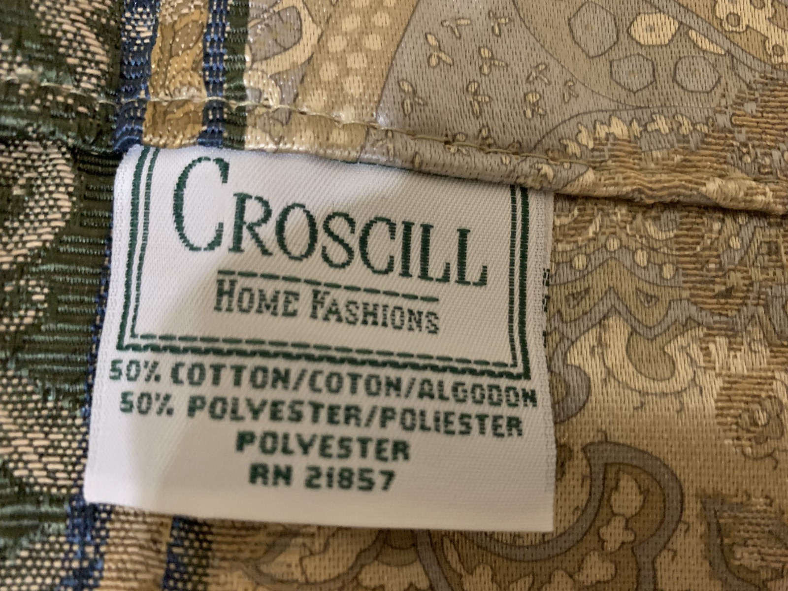 Croscill Dover Manor Townhouse Blouson Valance 84″ x 17.5″ Cotton Blend USA