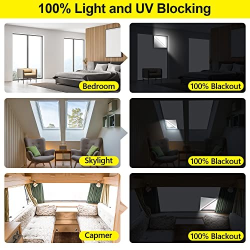 Cuttable Blackout Shades Fabric Sheet, Blackout Curtains for 57″W x 118″H White