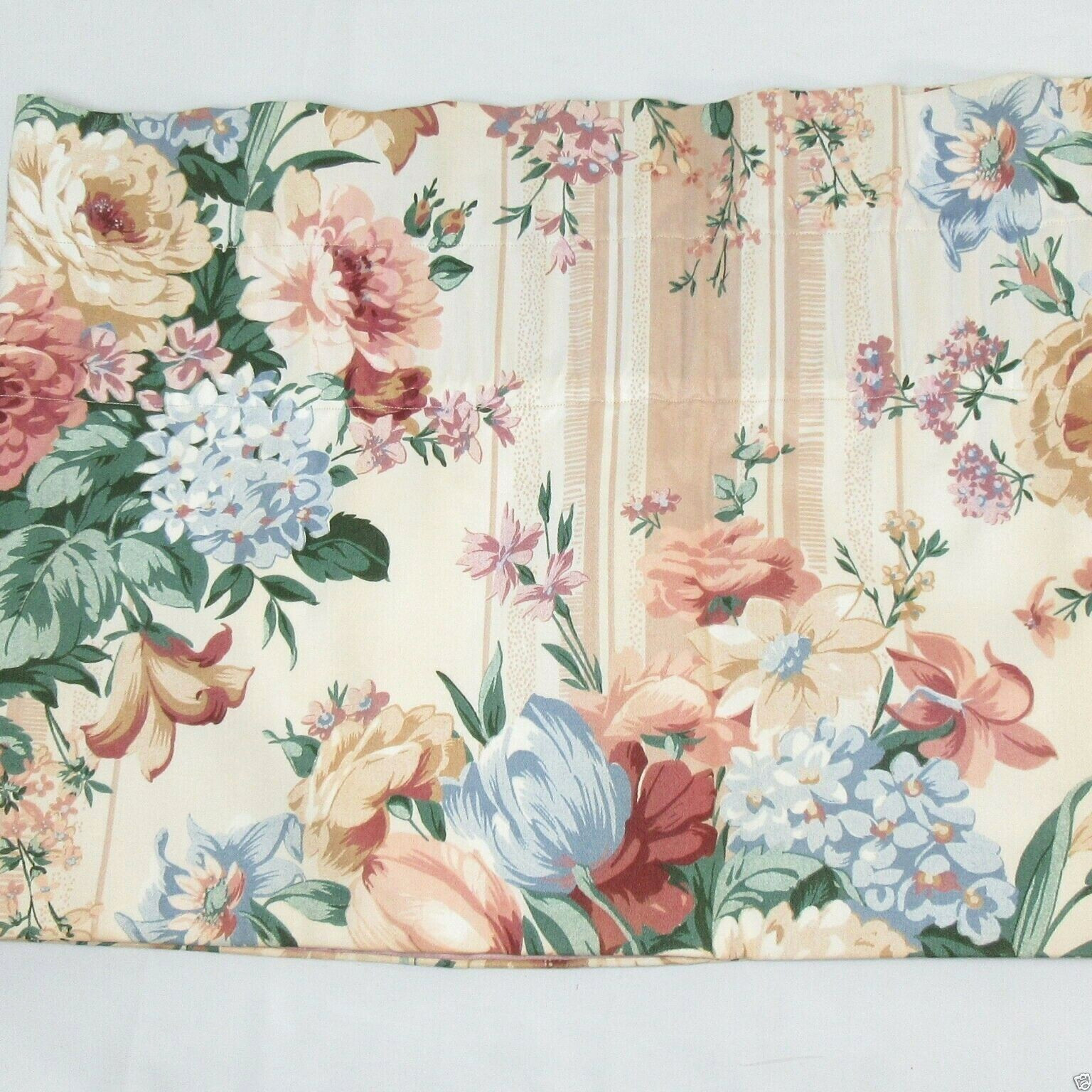 Atelier Originals Vienna Floral Stripe Custom 2pc 52×15 Valance Set(s)