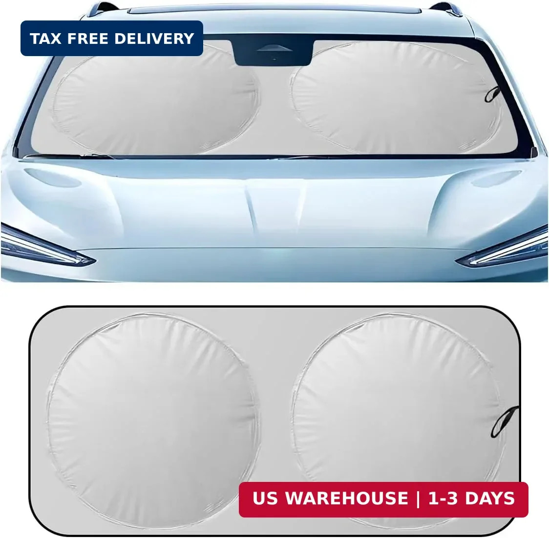Car Windshield Sun Shade, Foldable Automotive Front Window Heat Blocking Sun Shi