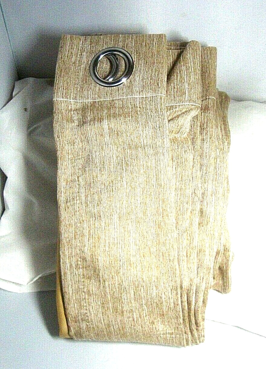Melodieux Linen Textured Curtains Thermal Insulated Lined 52 X63 1 pena