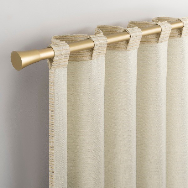 1pc 40"x63" Laurel Textured Space Dye Semi-Sheer Back Tab Curtain