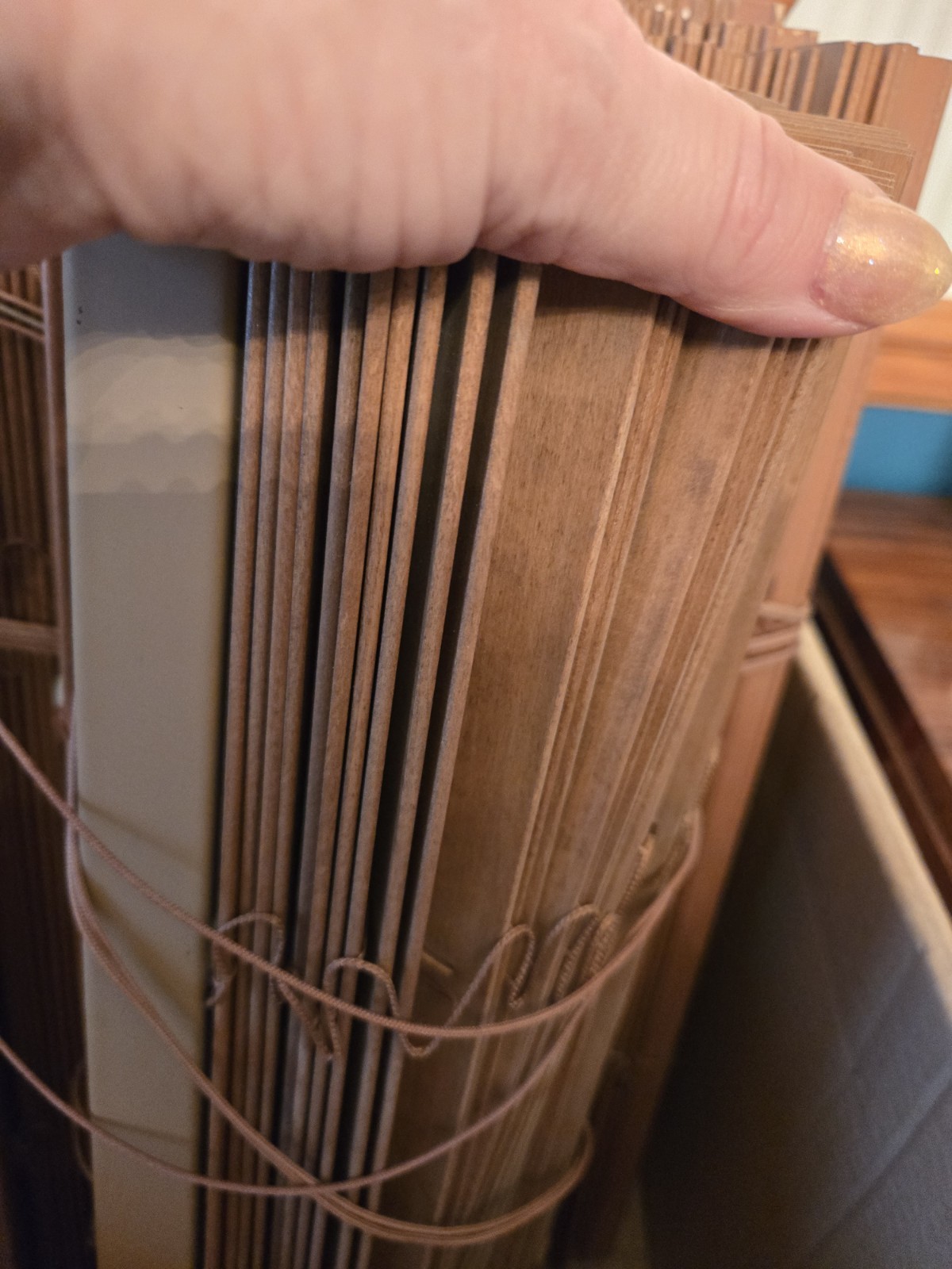Custom Wood Mini-blinds 21″ wide 4 x 61″ long 4 X 73″ long