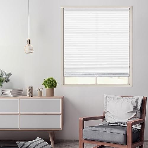 Cordless 1″ Light Filtering Cellular Shade 46″W x 72″H White