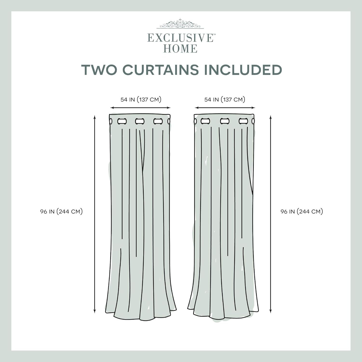 Chateau Striped Faux Silk Grommet Top Curtain Panel Pair, 54″X96″, Burgundy Taup