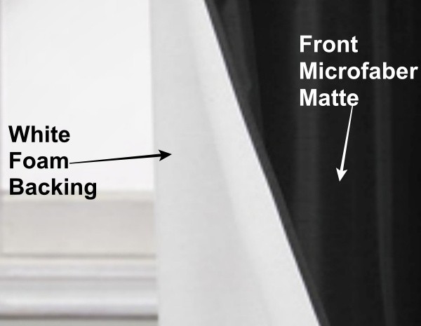 1PC VALANCE SWAG ROD POCKET FOAM LINED BLACKOUT WINDOW DRESSING CURTAIN DECOR