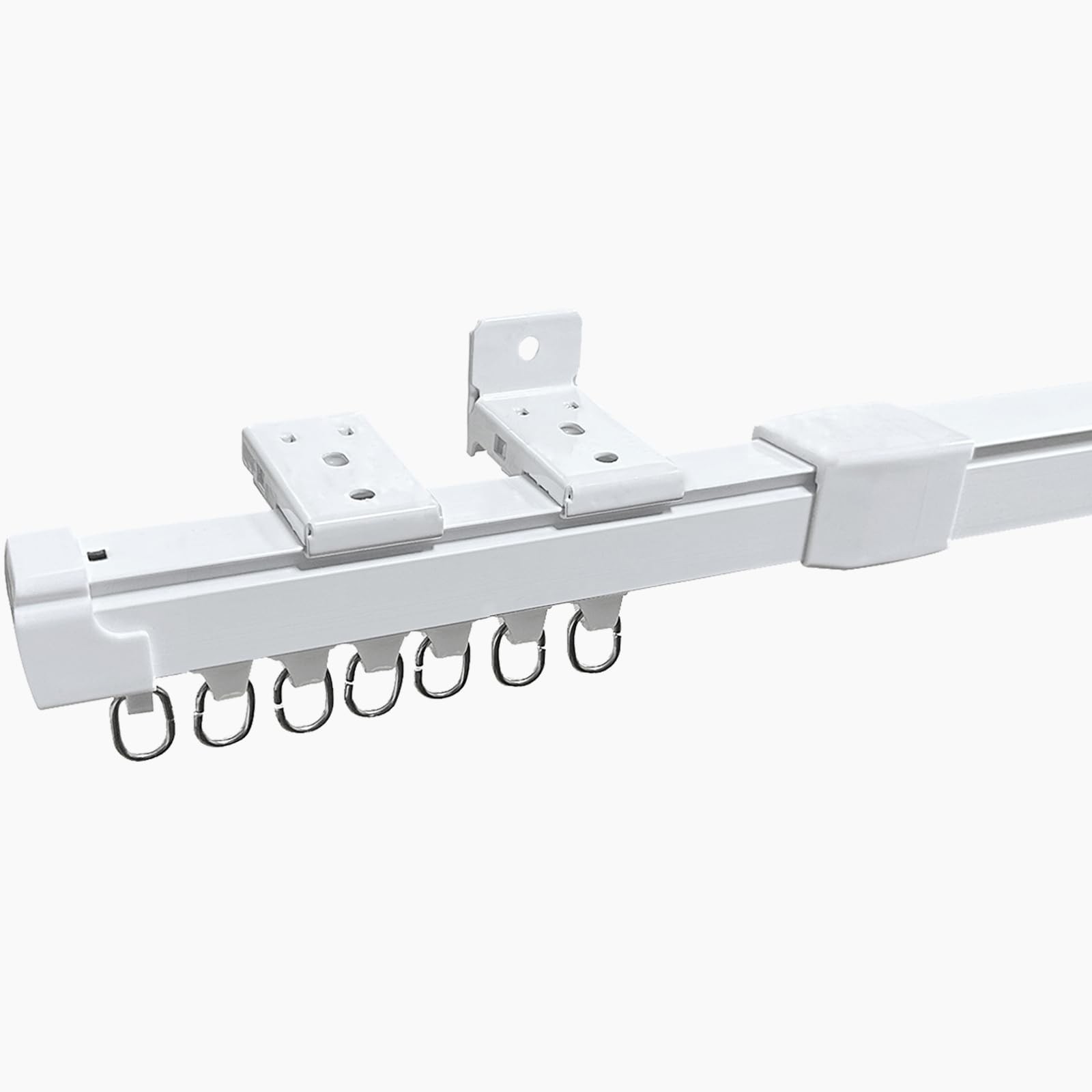 37142in Retractable Wall Or Ceiling Mount Curtain Track System For Track Curtain