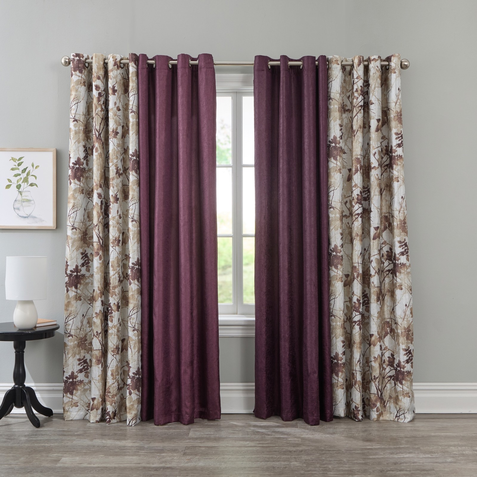 BrylaneHome Taylor Solid Grommet Panel
