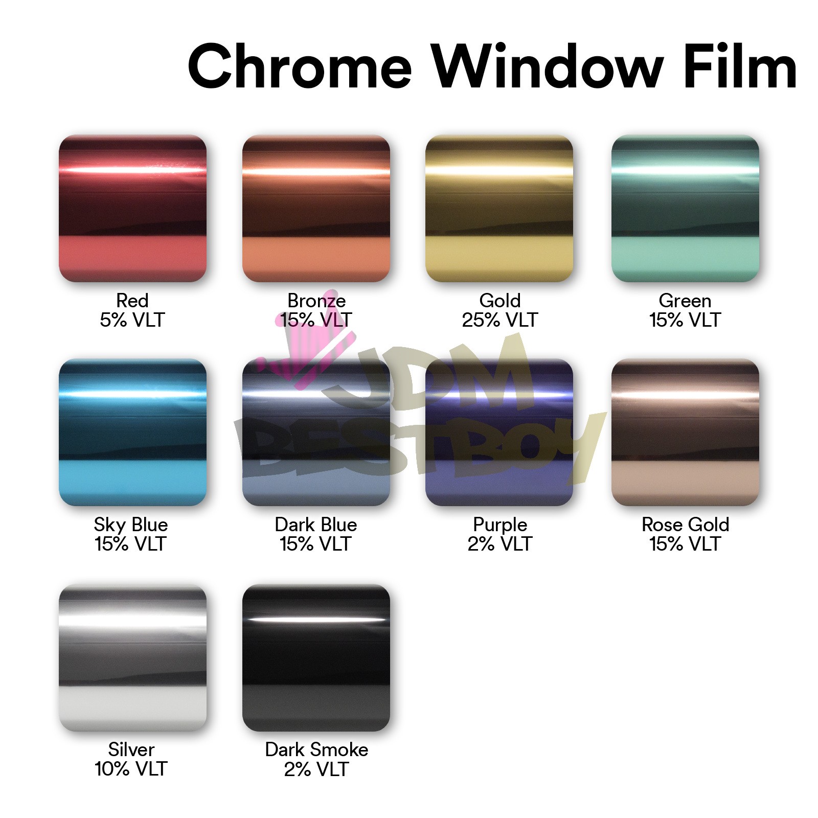 Silver Chrome Window Tint One Way Mirror Film UV Heat Reflective Home Office DIY