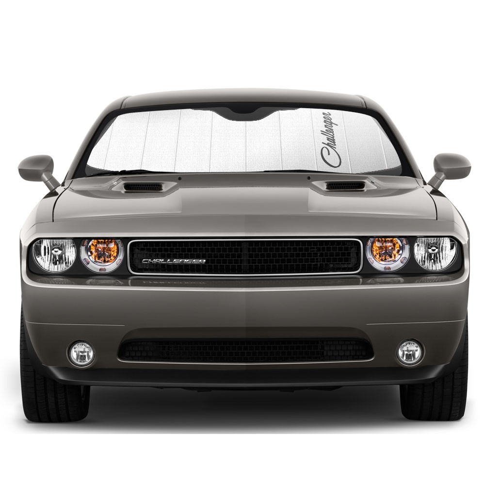 Dodge Challenger Classic Logo Standard Universal Fit Windshield Sun Shade