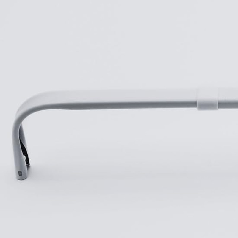 Heavy Duty Single Standard Adjustable Curtain Rod Hardware Included(White, 66″-1