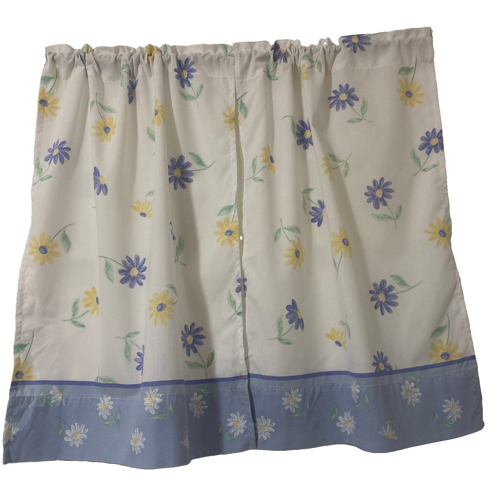 farmhouse blue floral kitchen curtains 18 wide x 25 length handmade new