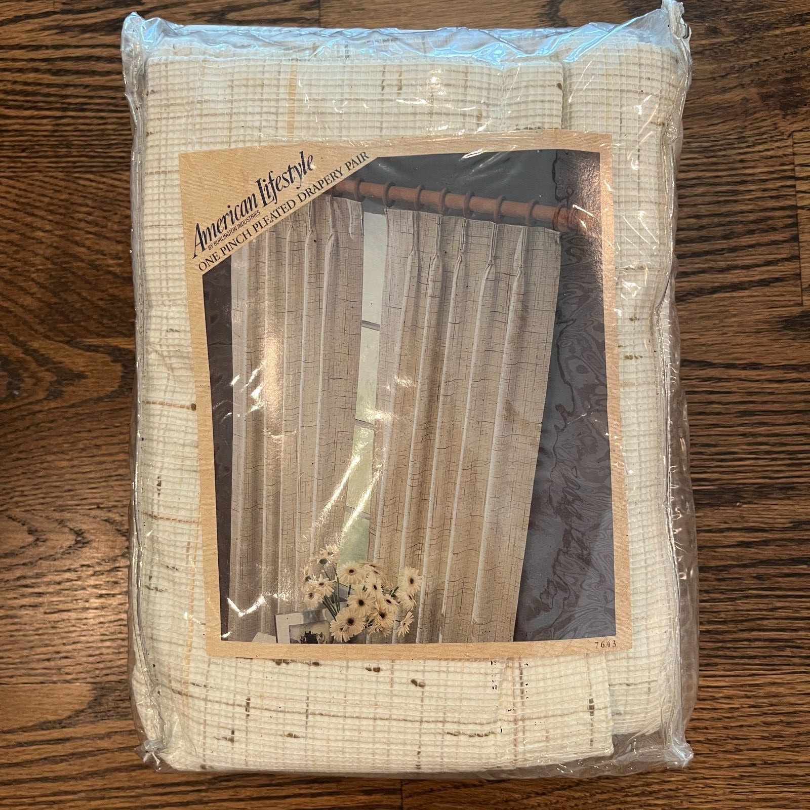 Burlington One Pair Tan Pinch Pleated 50×84″ Draperies American Lifestyle Devon
